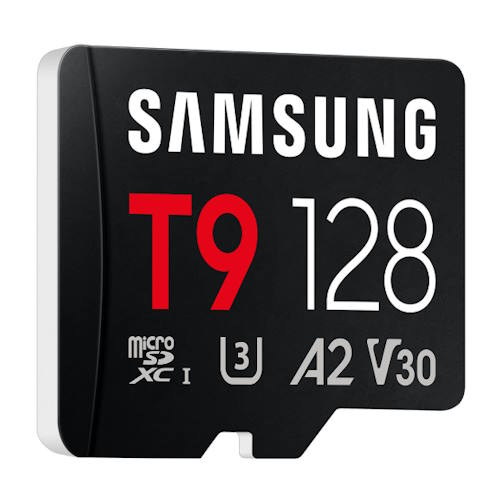 SAMSUNG T9 128GB MB-MH128T/WW microSDXC Memory Card C10 U3 V30 A2 UHS-I