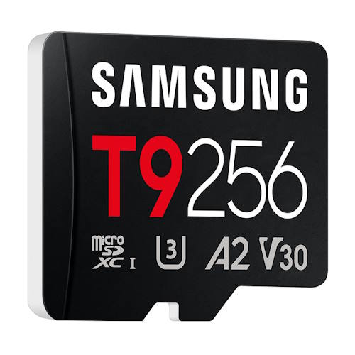 SAMSUNG T9 256GB MB-MH256T/WW microSDXC Memory Card C10 U3 V30 A2 UHS-I