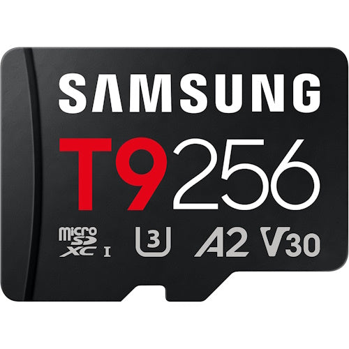 SAMSUNG T9 256GB MB-MH256T/WW microSDXC Memory Card C10 U3 V30 A2 UHS-I