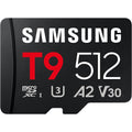 SAMSUNG T9 512GB MB-MH512T/WW microSDXC Memory Card C10 U3 V30 A2 UHS-I