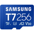 SAMSUNG T7 256GB MB-MB256T/WW microSDXC Memory Card C10 U3 V30 A2 UHS-I