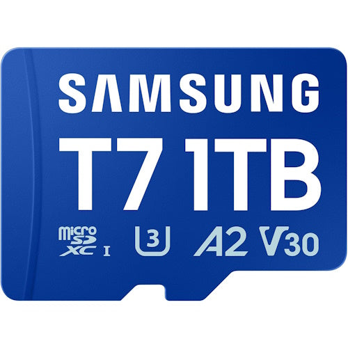 SAMSUNG T7 1TB MB-MB1T0T/WW microSDXC Memory Card C10 U3 V30 A2 UHS-I