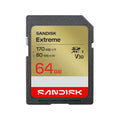 SANDISK Extreme 64GB SDSDXV2-064G-GUCIN SDXC Memory Card C10 U3 V30 UHS-I