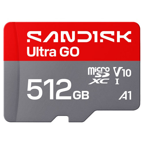 SANDISK Ultra GO 512GB SDSQUGN-512G-GN6MN microSDXC Memory Card C10 V10 A1 UHS-I