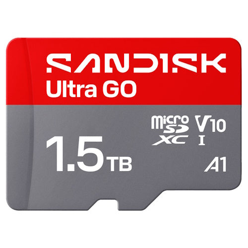 SANDISK Ultra GO 1.5TB SDSQUGN-1T50-GN6MN microSDXC Memory Card C10 V10 A1 UHS-I