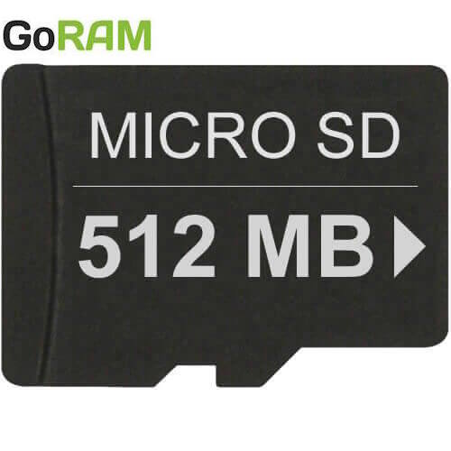 GoRAM 512MB microSD Memory Card 80X