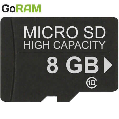 GoRAM 8GB microSDHC Memory Card C10