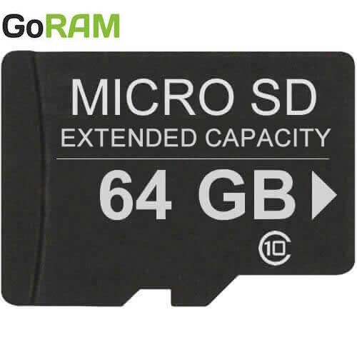 GoRAM 64GB microSDXC Memory Card C10