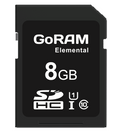 GORAM Elemental 8GB GRSDEM-008G SDHC Memory Card C10 U1 UHS-I